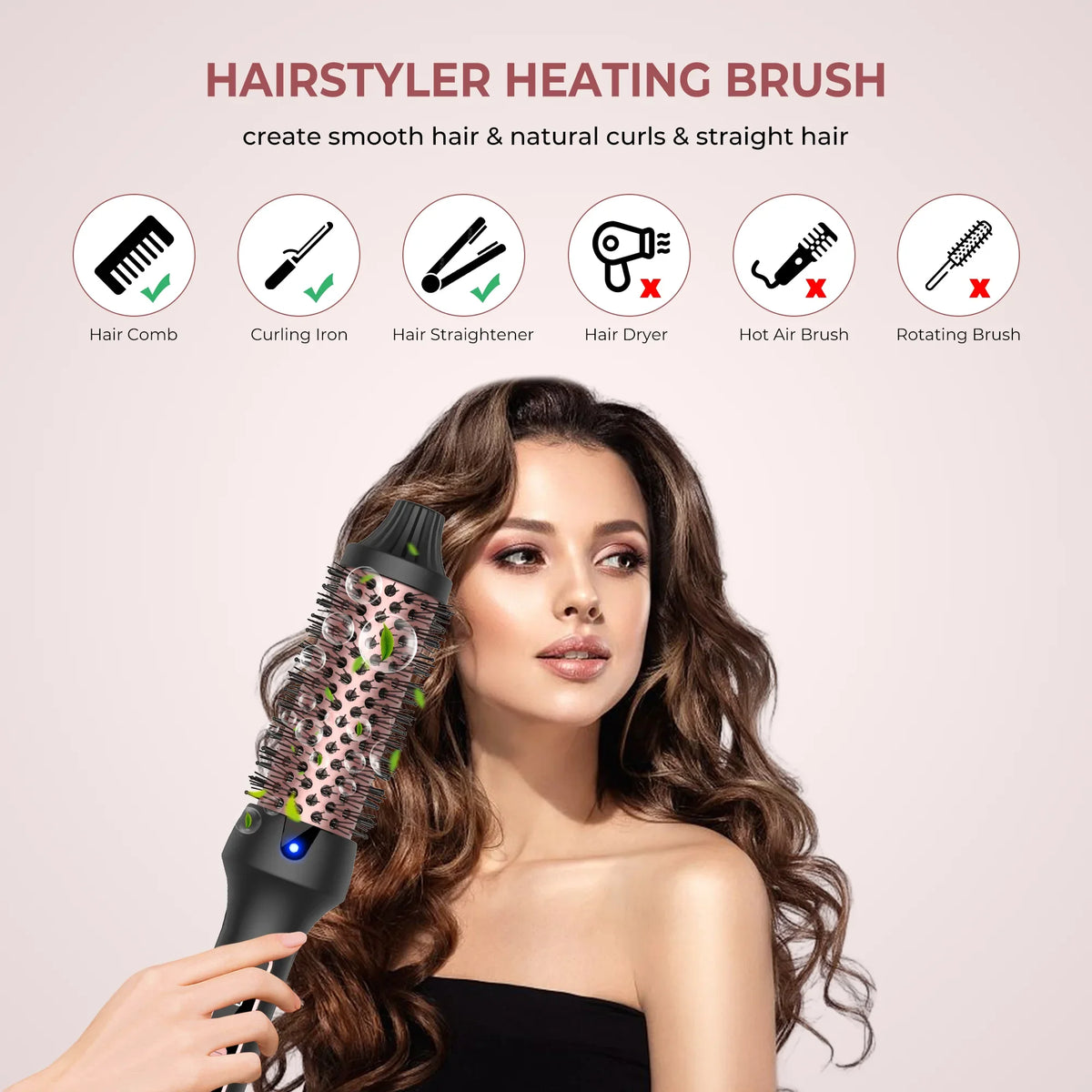 LustraWave™ Heated Styling Brush